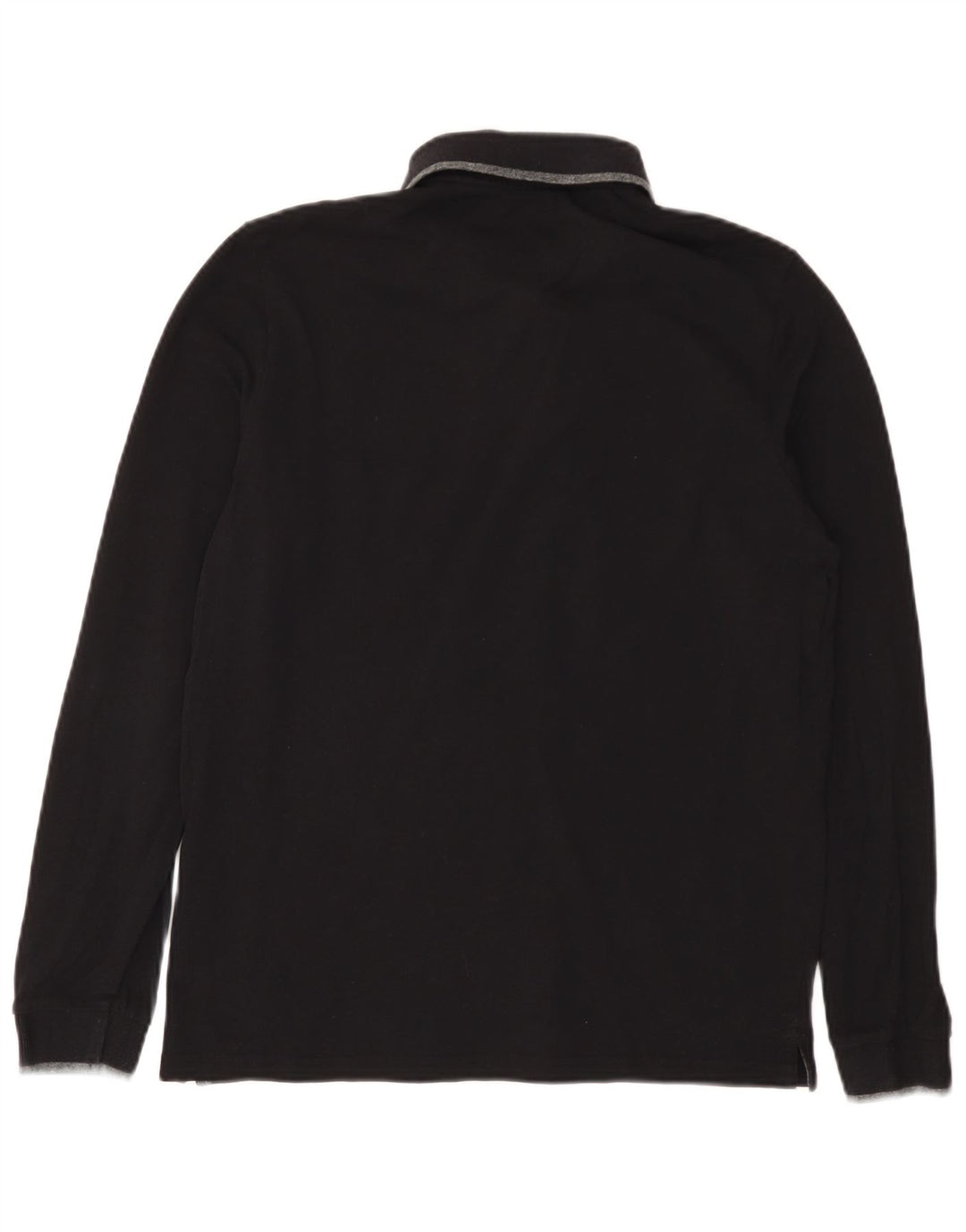 CHAMPION Polo à Manches Longues Homme Petit Noir Coton