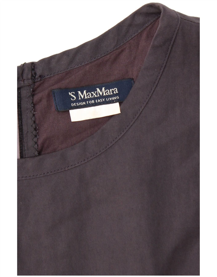 Max Mara Robe fourreau sans manches pour femme UK 12 Violet moyen