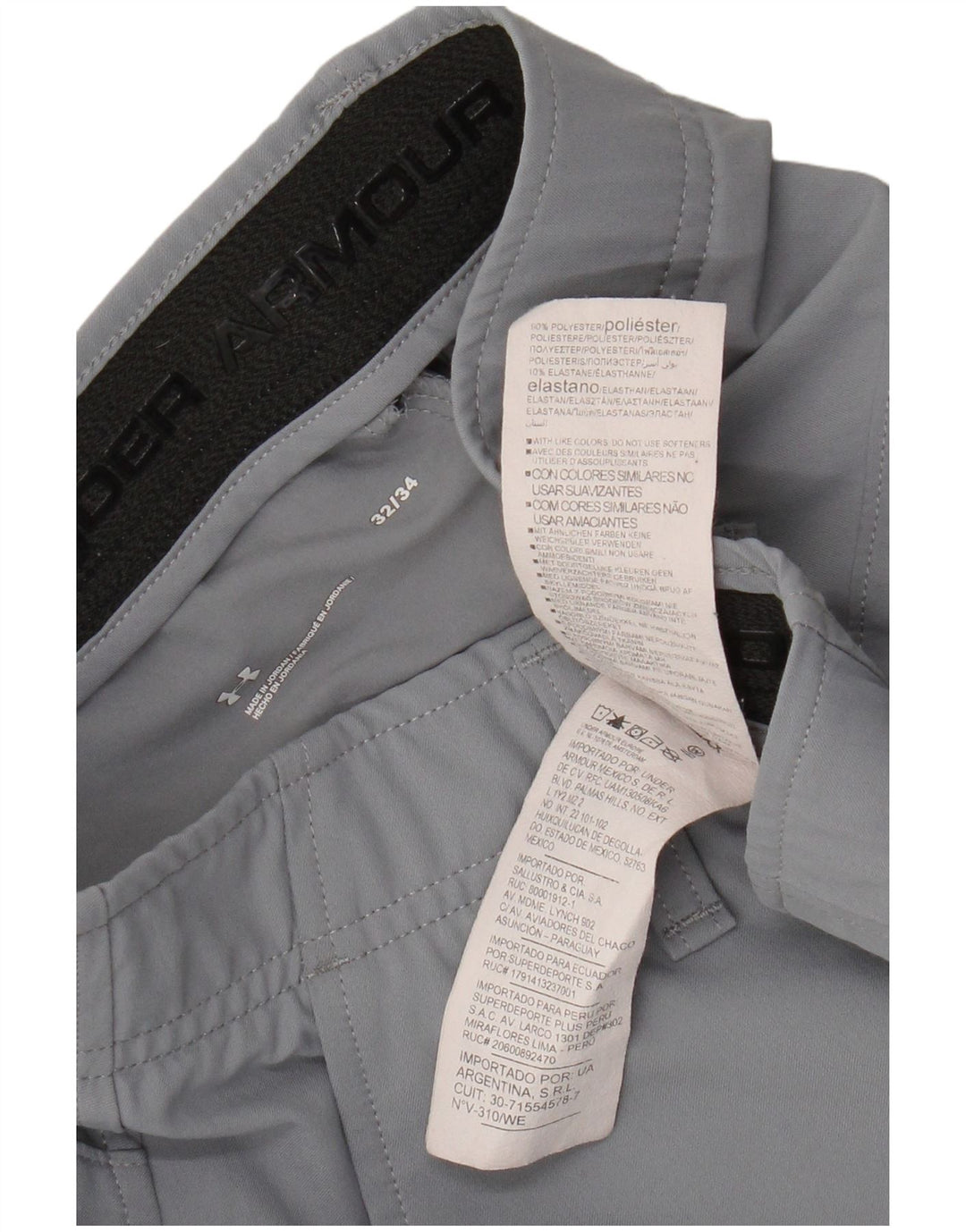 Under Armour Pantalon Chino Droit W32 L34 Homme Gris Polyester
