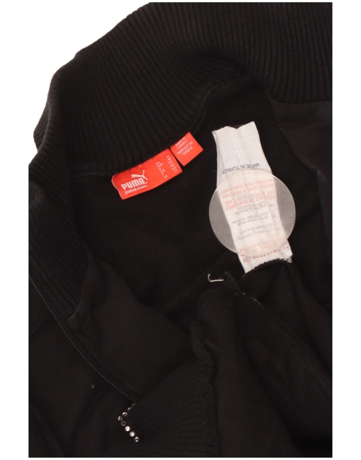 Puma Veste de survêtement graphique pour femme UK 12 Noir moyen Colourblock