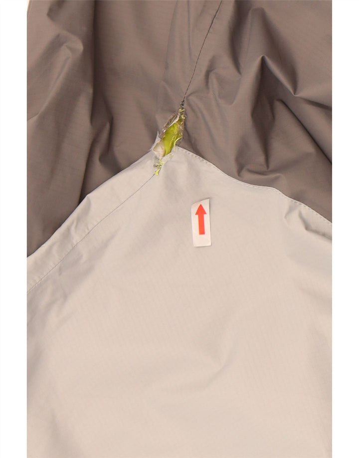 The North Face Veste de pluie à capuche pour homme UK 38 Gris moyen Nylon colour block