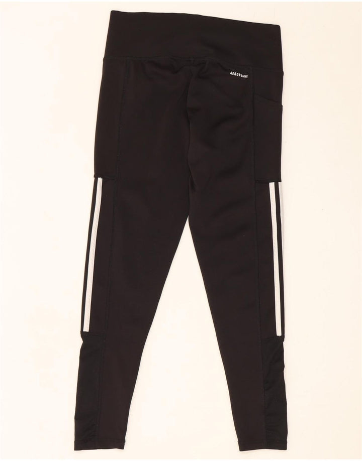 Adidas Femmes Aeroready Leggings UK 12/14 Moyen Noir Polyester