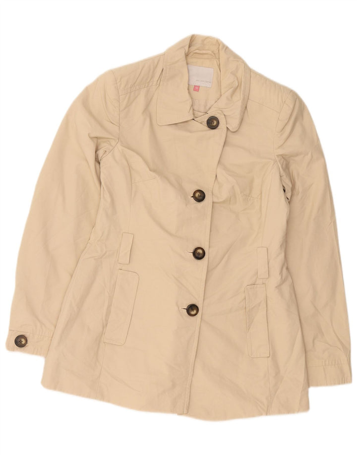 John Lewis Trench Coat Femme UK 10 Petit Coton Beige