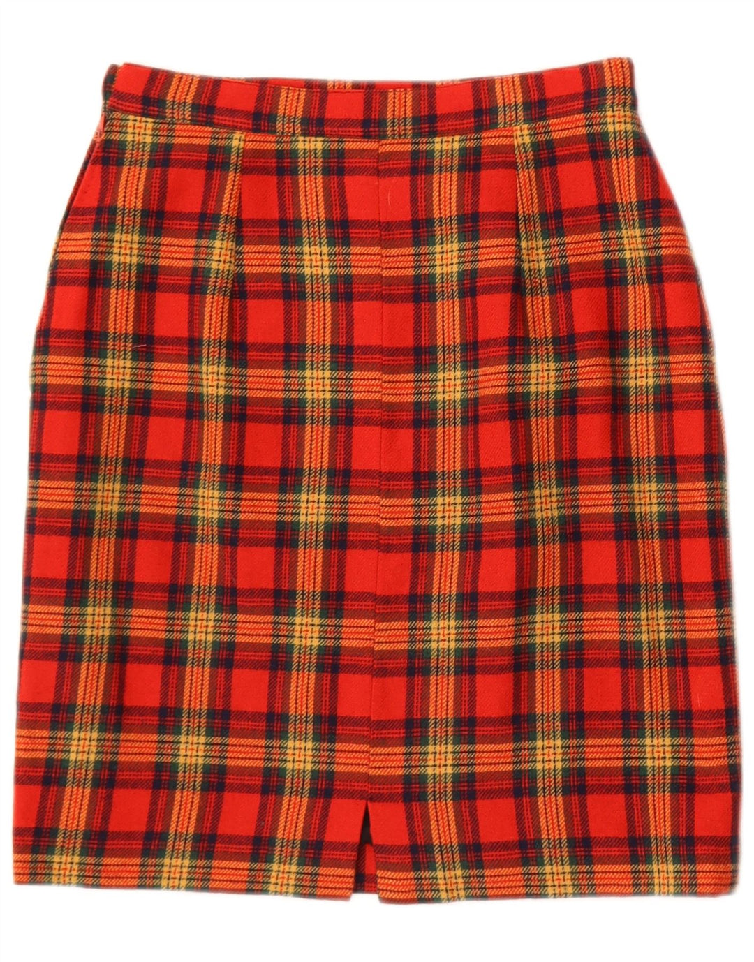 vintage Femme Mini Jupe W25 XS Plaid Rouge