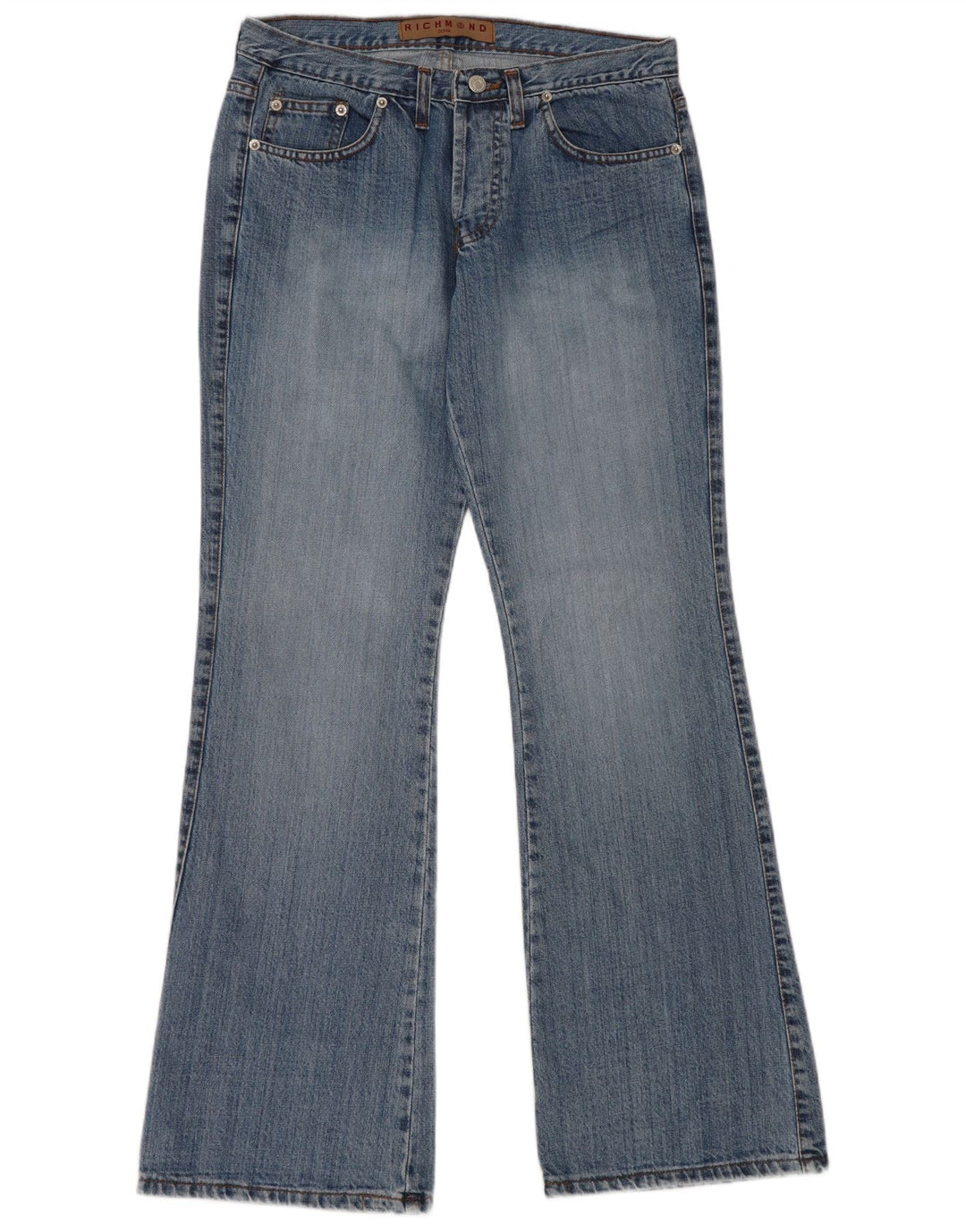 Richmond Jean bootcut graphique pour femme IT 44 Medium W30 L32 Bleu Coton