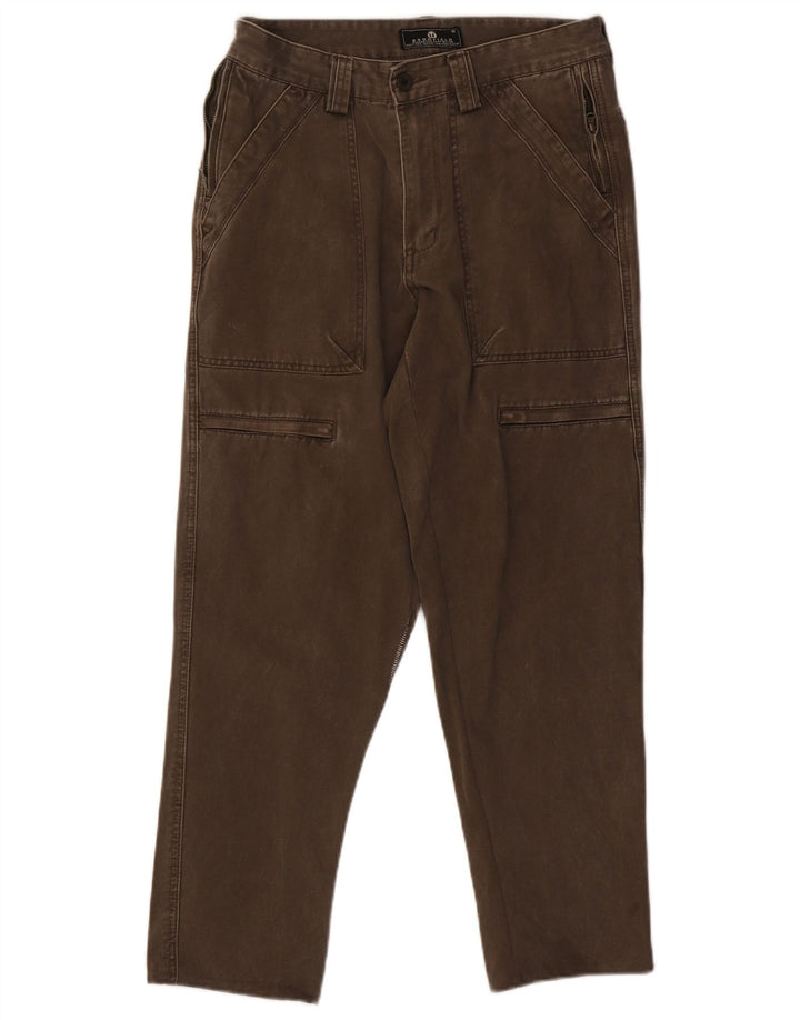 Bromfield Pantalon cargo droit pour homme IT 48 Medium W30 L27 Marron Coton