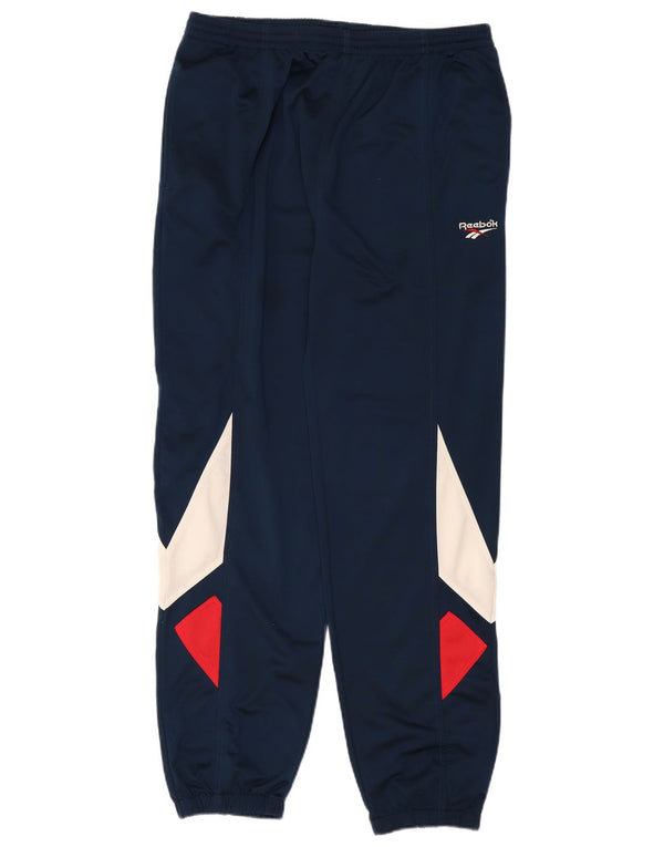 Reebok Pantalon de Survêtement Joggers Large Homme Bleu Marine Colourblock