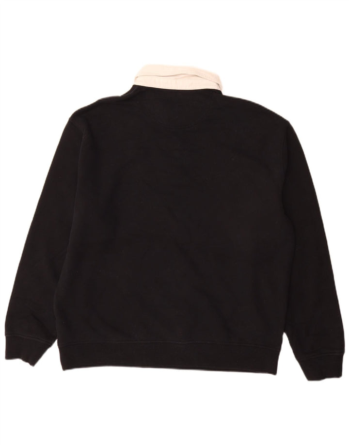 Marks & Spencer Sweat-shirt coupe décontractée pour homme, grand color block noir