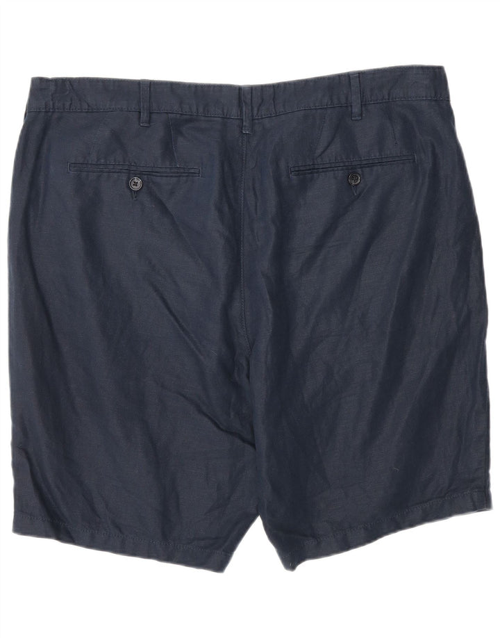 Marks & Spencer Short Chino Homme W38 XL Bleu Marine Coton