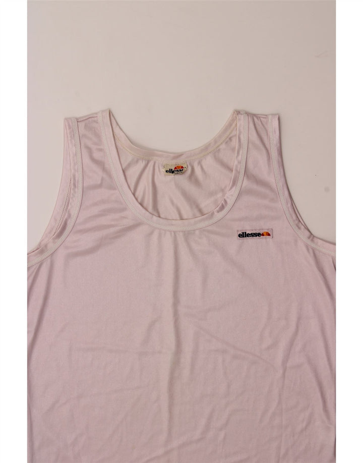 ELLESSE Womens Vest Top IT 44 Medium Pink Vintage Ellesse and Second-Hand Ellesse from Messina Hembry 