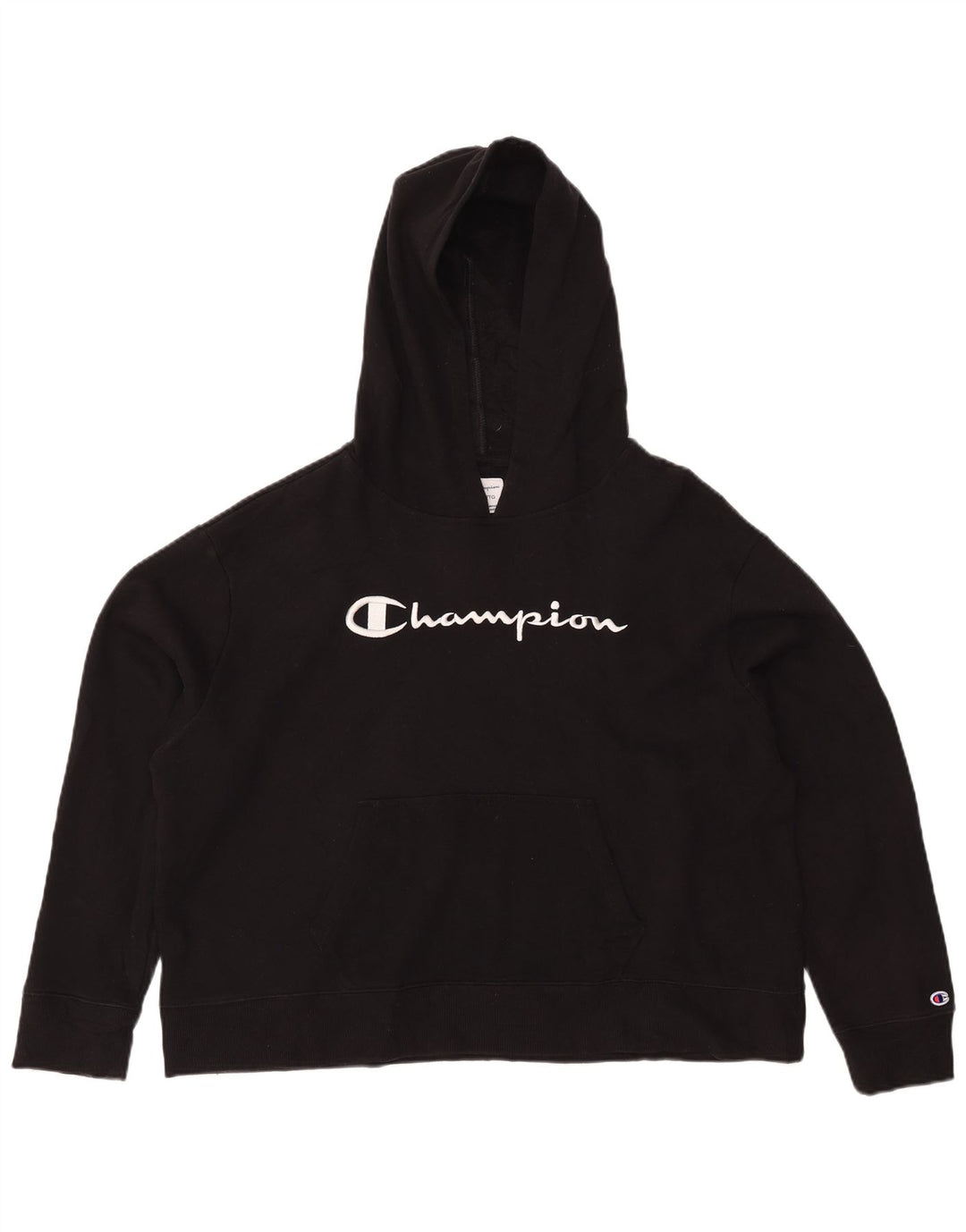 CHAMPION Pull à capuche surdimensionné pour femme UK 20 2XL Noir