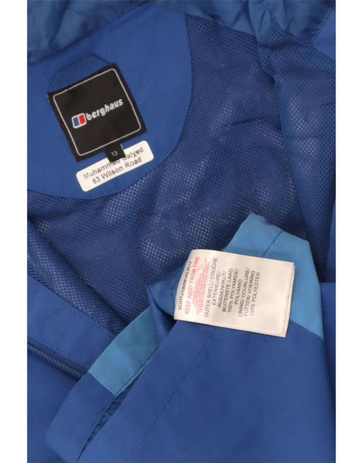Berghaus Veste de Pluie à Capuche Garçon 12-13 Ans Bleu Colorblock Polyamide