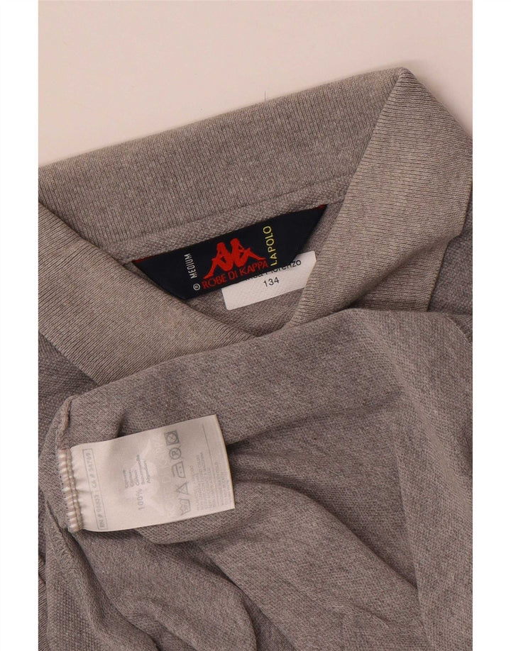 Kappa Polo Homme Gris Moyen Coton