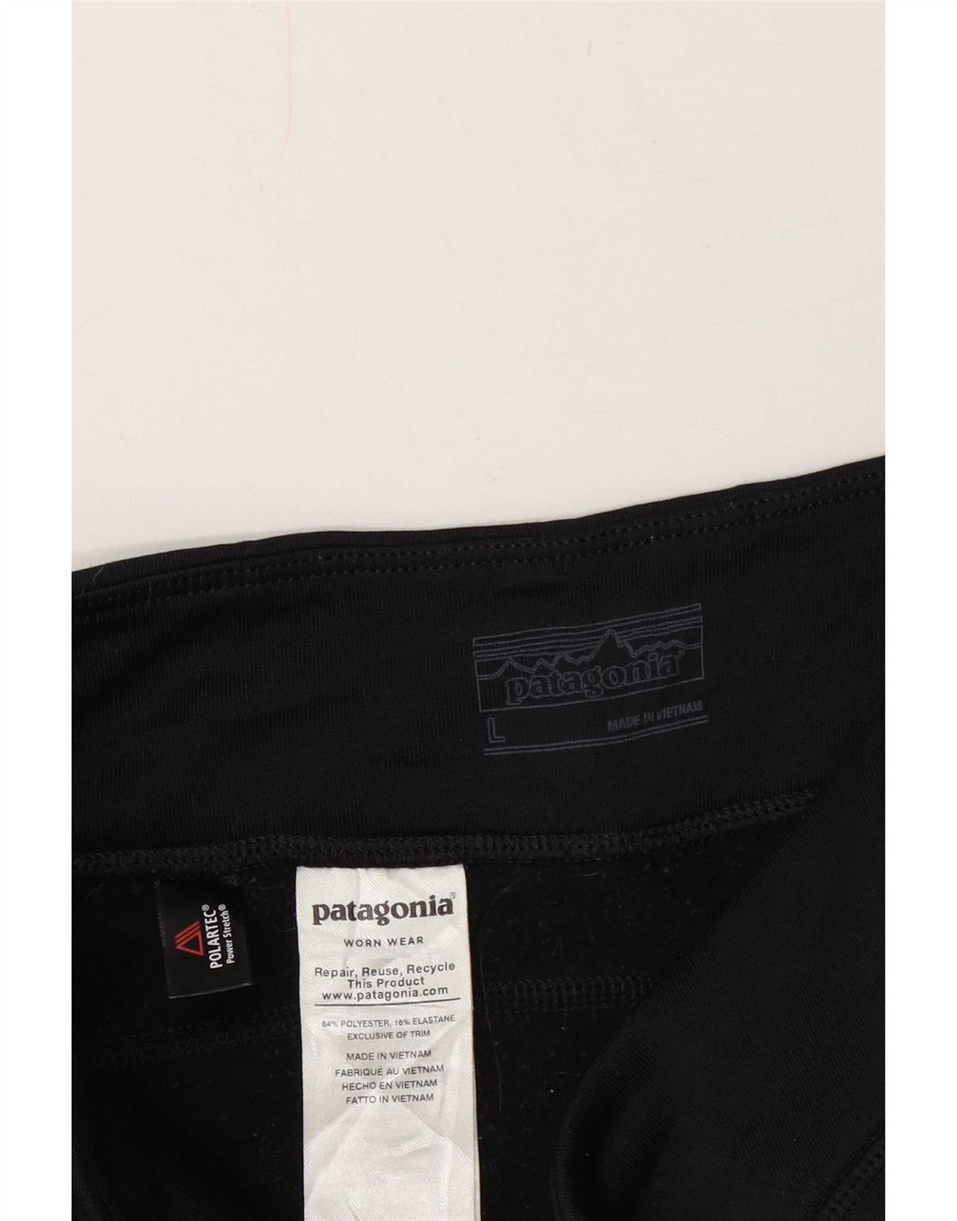 Patagonia Leggings Femme UK 16 Large Noir Polyester