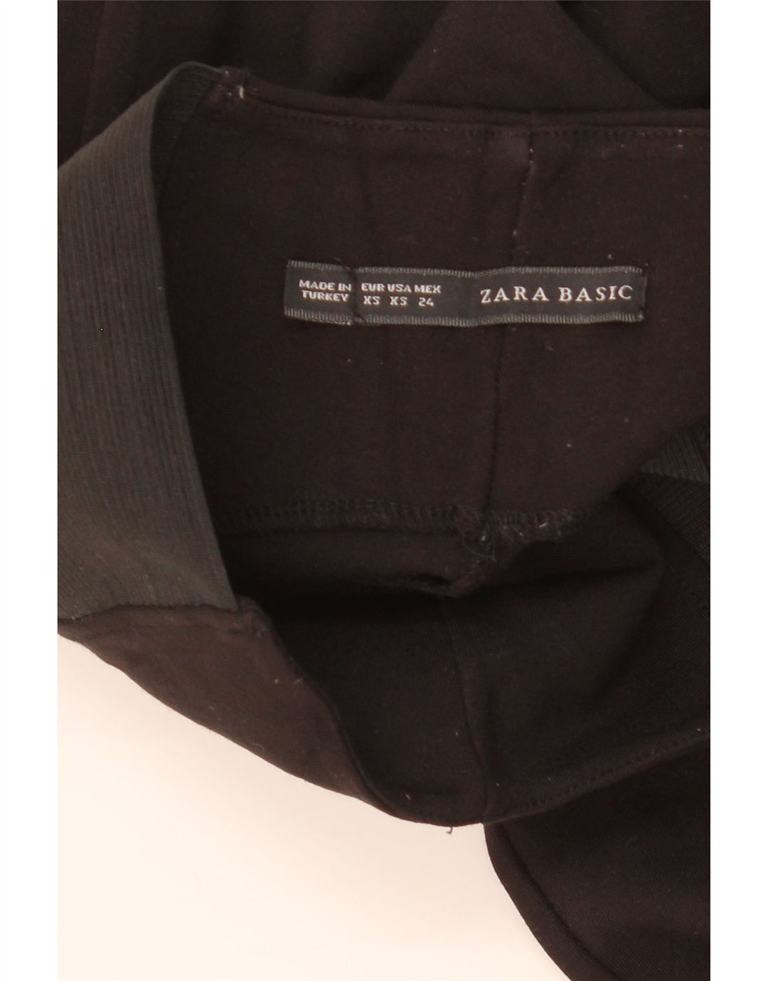 ZARA Femme Leggings UK 4 XS Noir