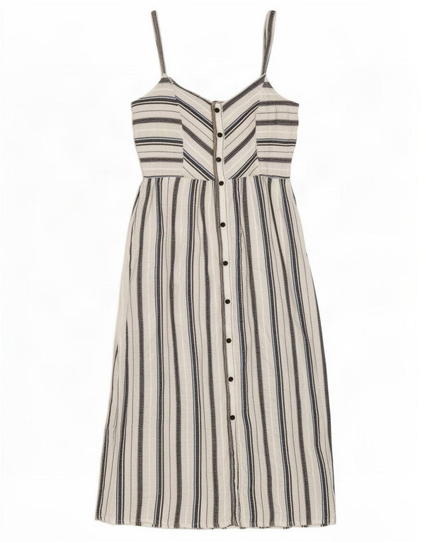 Zara Robe d'été pour femme UK 6 XS Blanc rayé