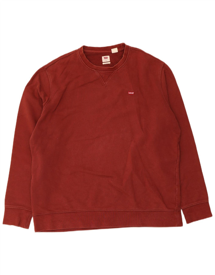 Levi's Sweatshirt Standard Jumper XL Homme Bordeaux Coton