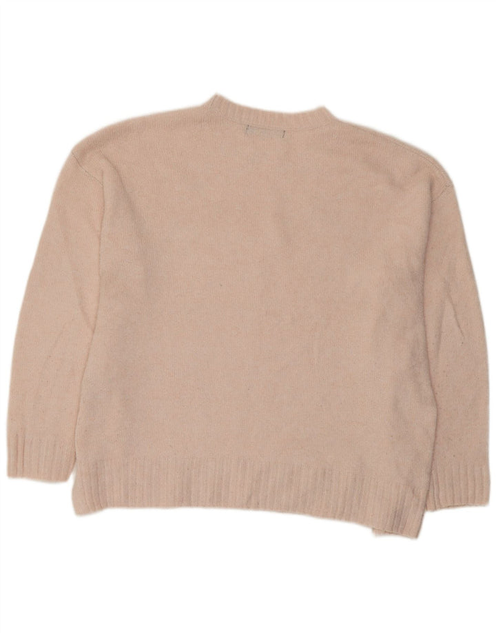 Marks & Spencer Pull surdimensionné à col rond pour femme UK 16 Large Rose