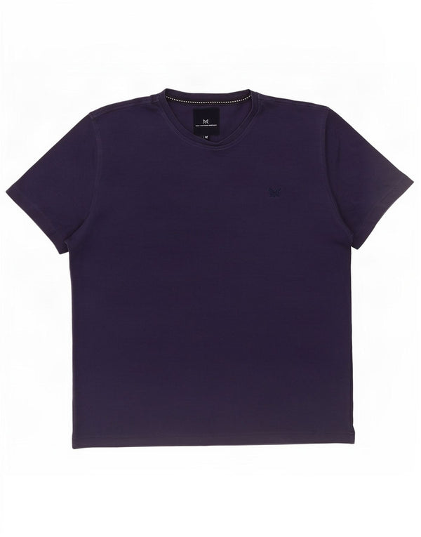Crew Clothing T-Shirt Homme Haut Violet Moyen Coton
