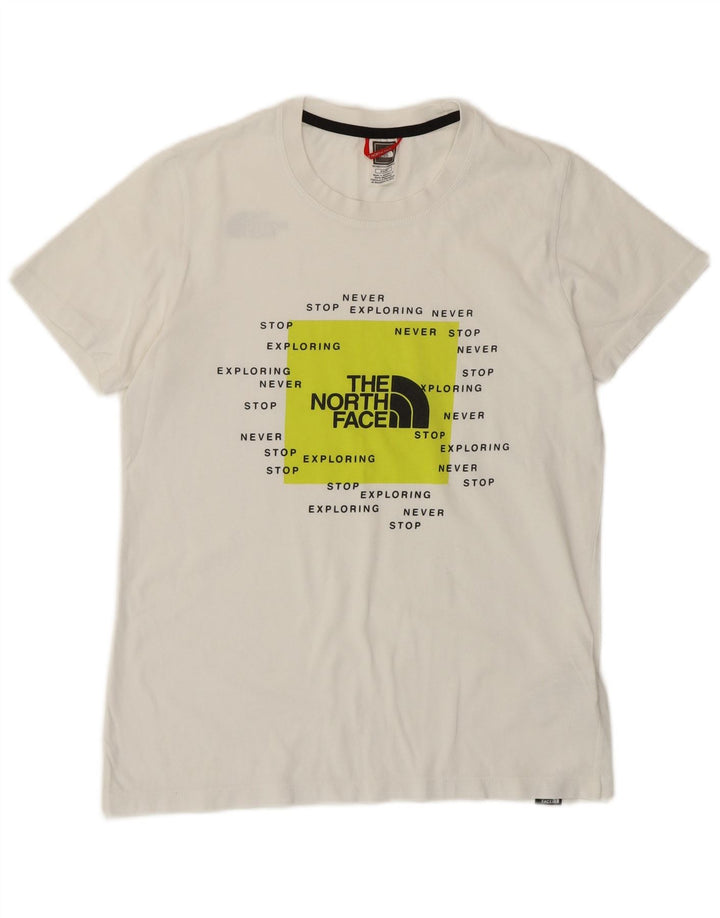THE NORTH FACE T-shirt graphique pour femme UK 6 XS Blanc