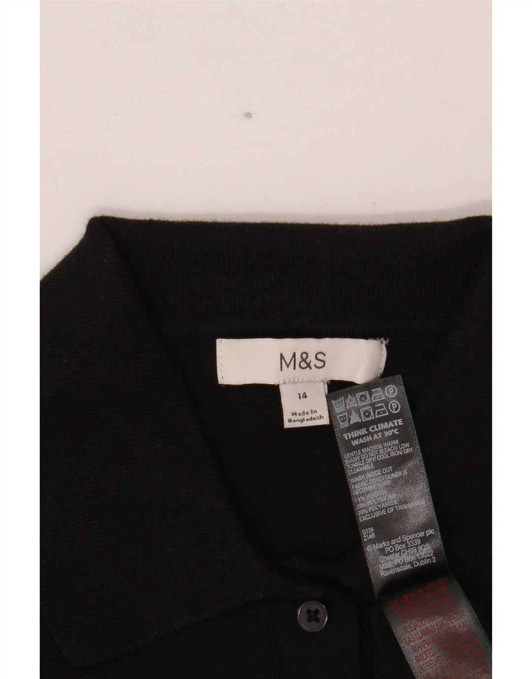 Marks & Spencer Pull cardigan surdimensionné pour femme UK 14 Large Viscose noire