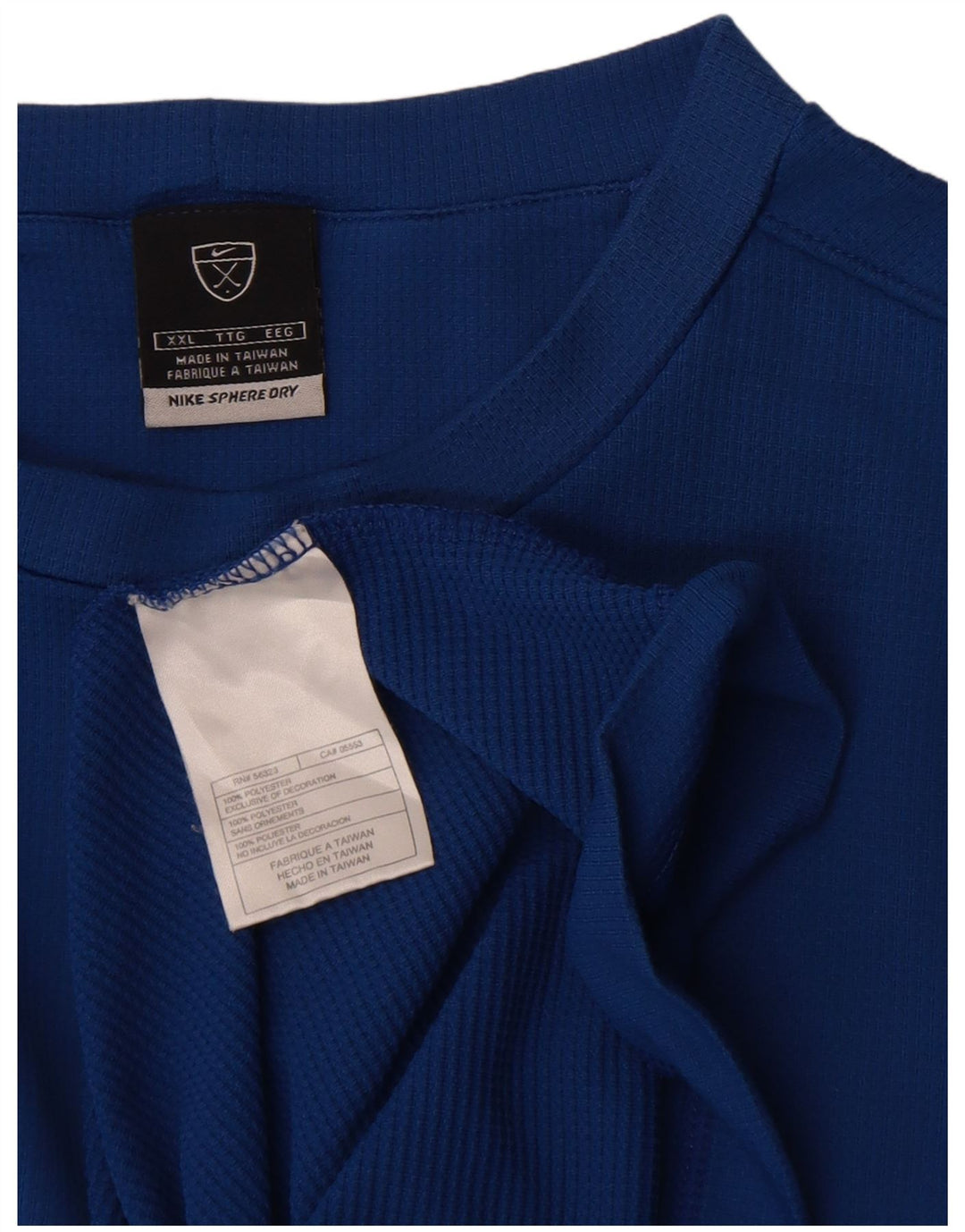Nike T-shirt pour homme 2XL Bleu Polyester