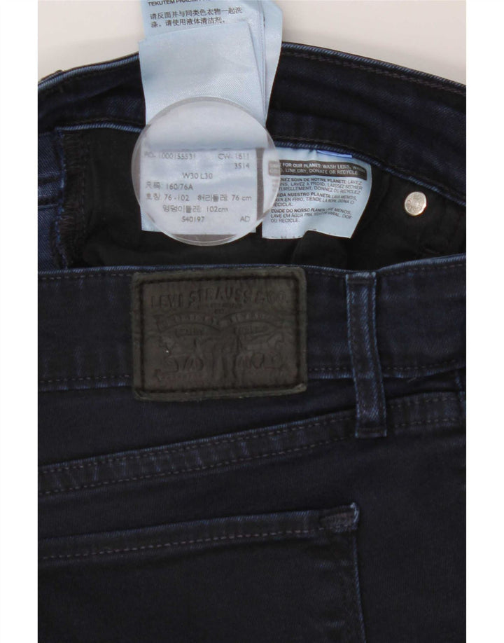 Levi's Jean Slim 712 Femme W30 L30 Bleu Marine Coton