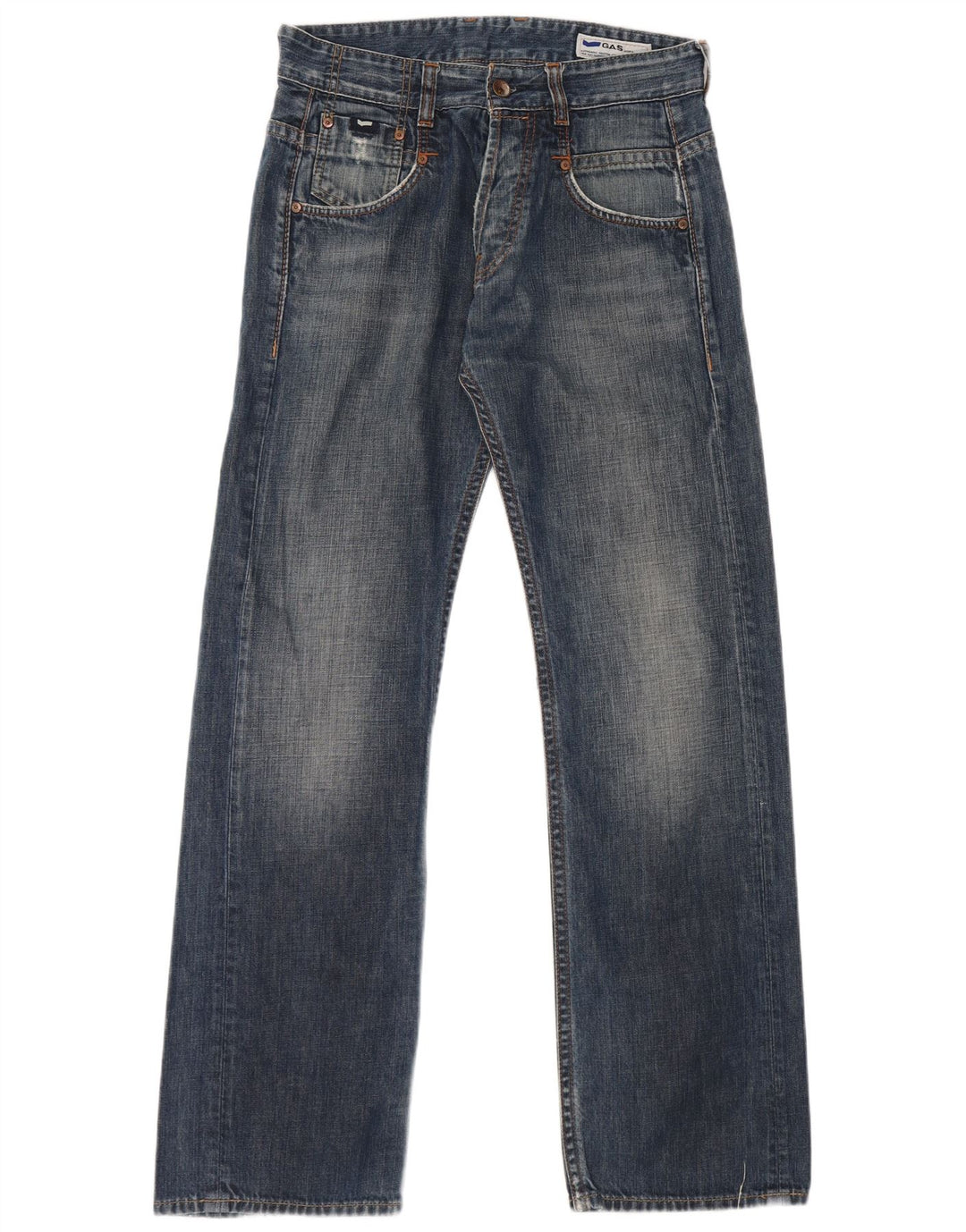 Gas Jean Bootcut Homme W30 L32 Bleu Coton