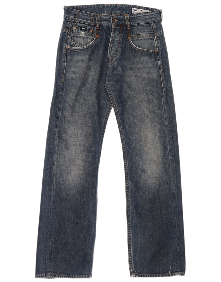 Gas Jean Bootcut Homme W30 L32 Bleu Coton
