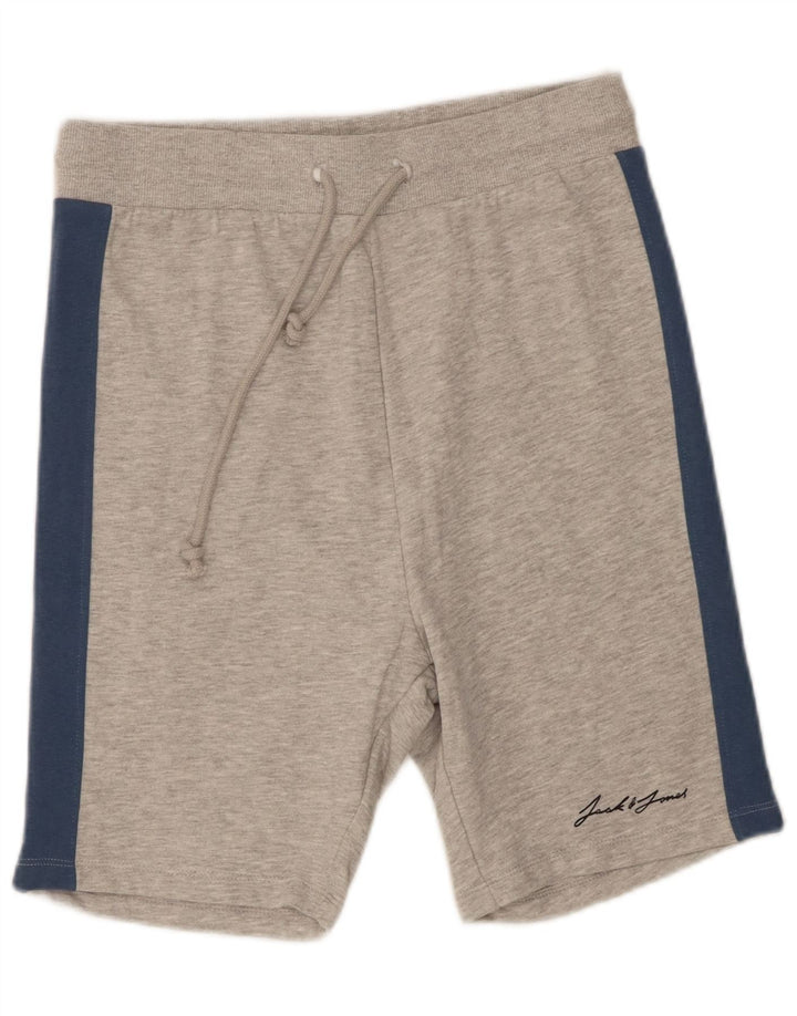 Jack & Jones Short de Sport Homme Petit Gris Colorblock Coton