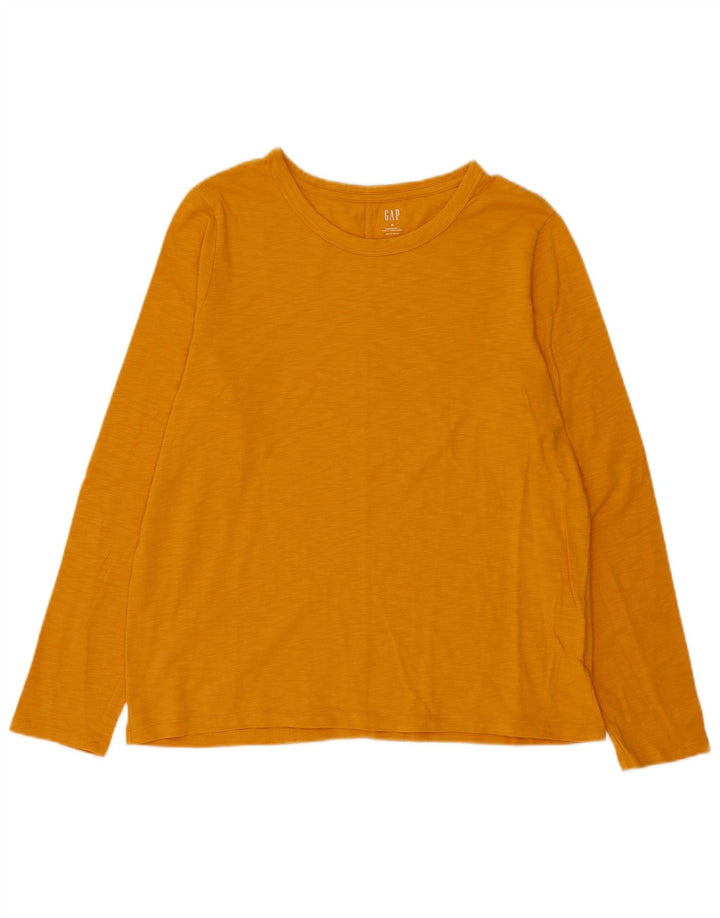Gap Haut Femme Manches Longues UK 18 XL Jaune Moucheté