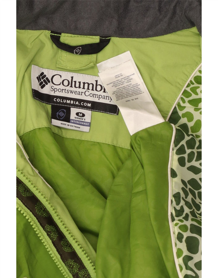 COLUMBIA Veste de pluie Interchange pour femme UK 14 Vert moyen Colourblock