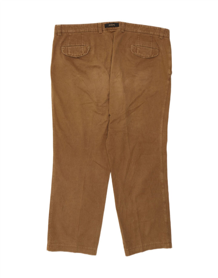 Barbour Pantalon de costume droit pour homme W44 L31 Beige