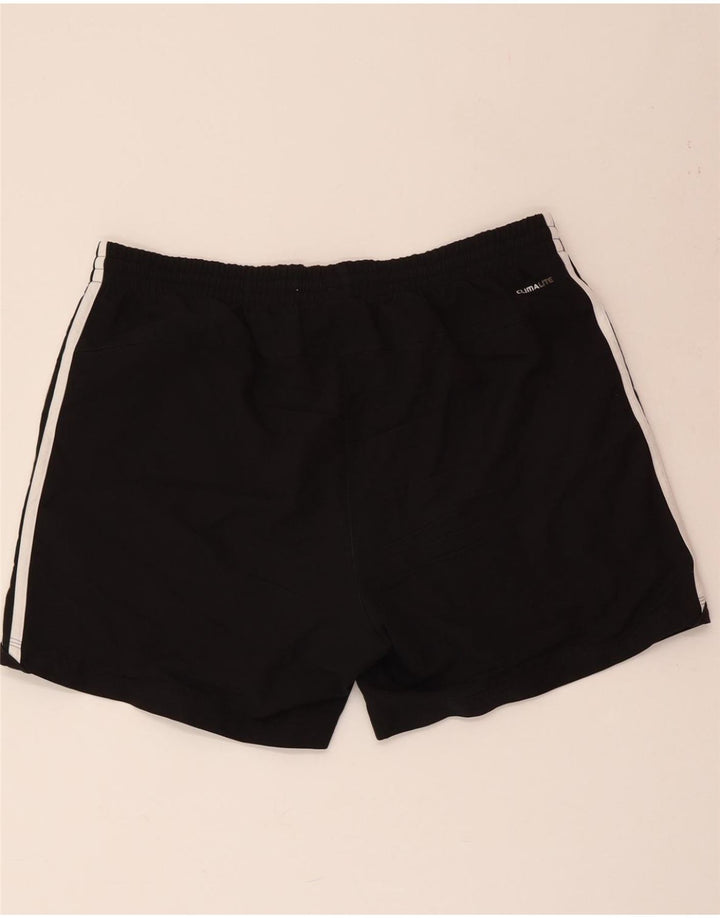 ADIDAS Short de sport Climalite pour hommes, grand, noir, polyester