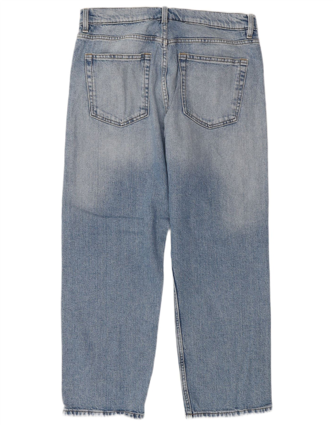 Marks & Spencer Jean droit régulier pour femme UK 12 Medium W30 L25 Bleu