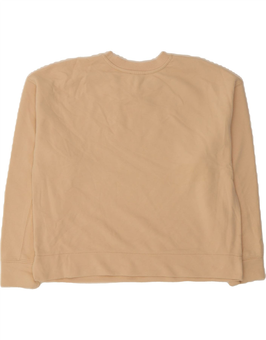 REISS Womens Oversized Sweatshirt Jumper UK 14 Medium Beige Cotton Vintage Reiss and Second-Hand Reiss from Messina Hembry 