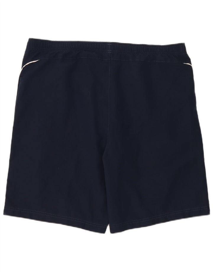 Reebok Short de sport homme grand bleu marine polyester