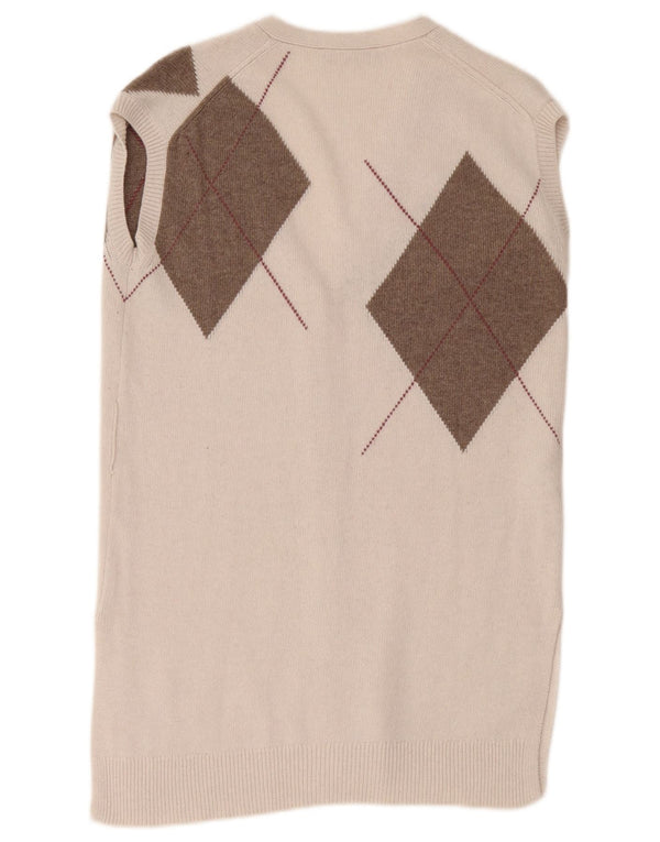Stefanel Cardigan long sans manches pour femme UK 10 Petit Beige