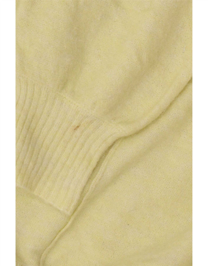 White Stuff Pull cardigan ouvert surdimensionné pour femme UK 12 Jaune moyen