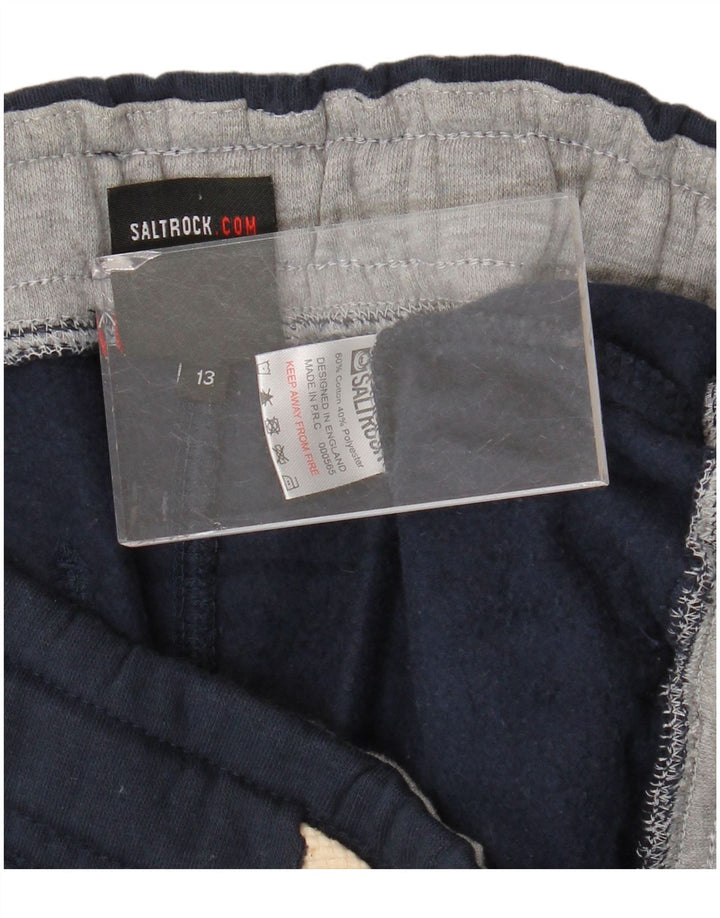 SALTROCK Pantalon de Survêtement Graphique Garçon 12-13 ans Coton Bleu Marine