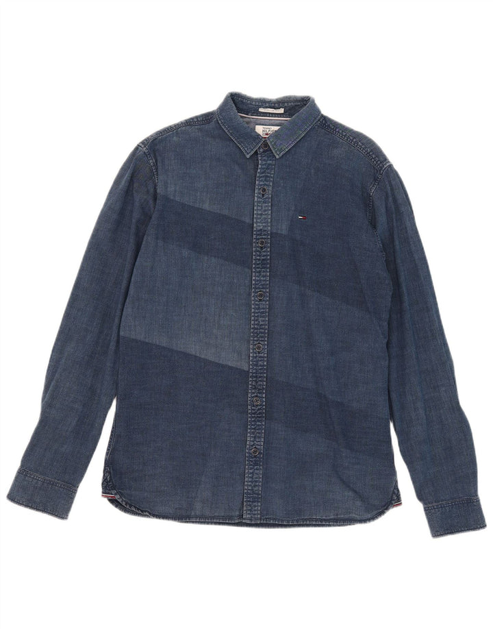 Marks & Spencer Chemise Homme Bleu Moyen Coton