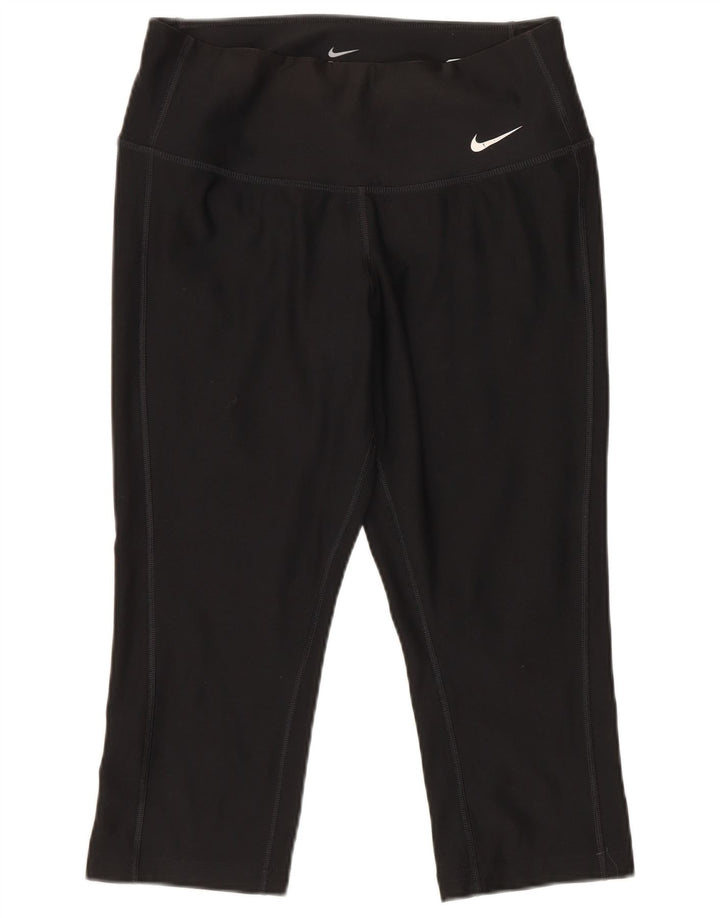 Nike Legging Capri Dri Fit Femme UK 6 XS Noir Polyester