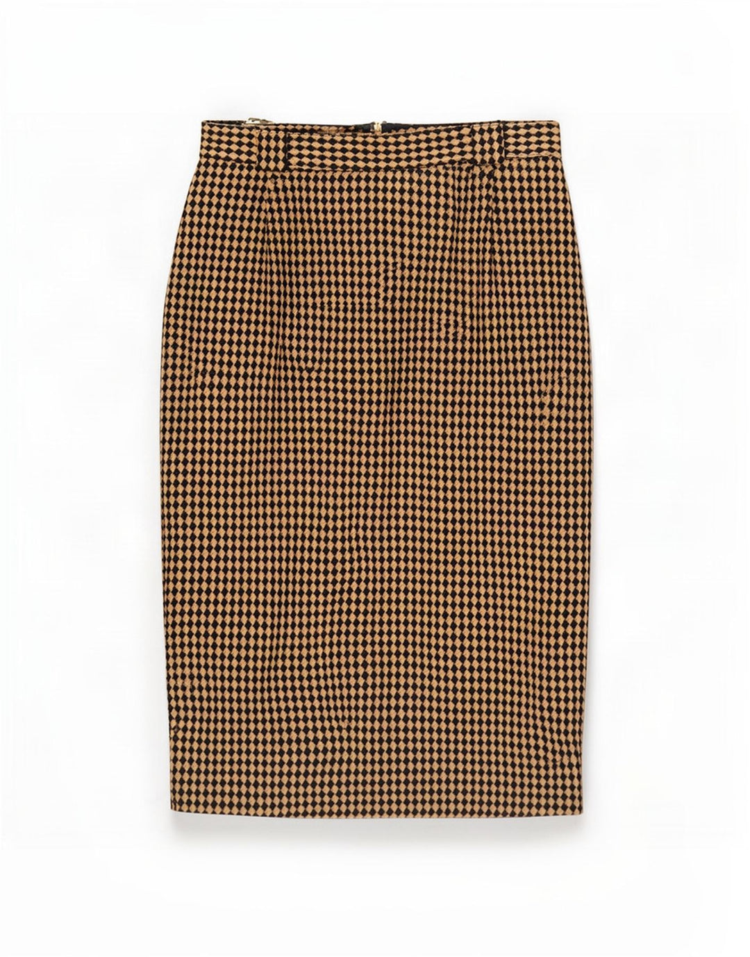 Michael H Jupe crayon pour femme UK 12 Medium W26 Beige Argyle/Diamond Wool