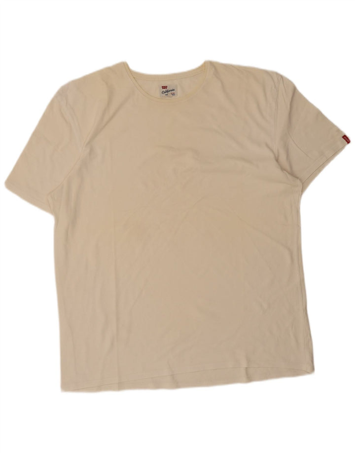 Levi's T-Shirt Homme 3XL Blanc Cassé Coton