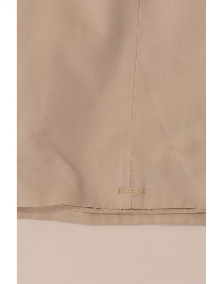 Max Mara Robe droite sans manches pour femme UK 16 Large Blanc Colorblock