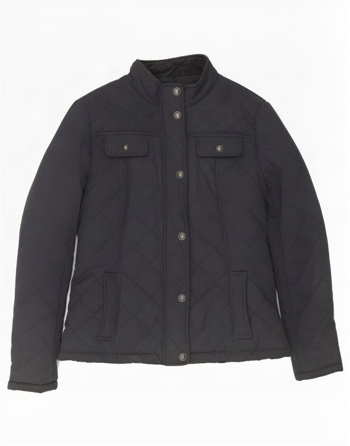 Fat Face Veste matelassée pour femme UK 12 Medium Bleu marine Polyester