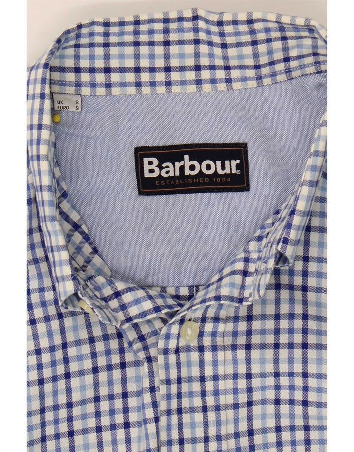 Barbour Chemise Homme Petit Vichy Bleu