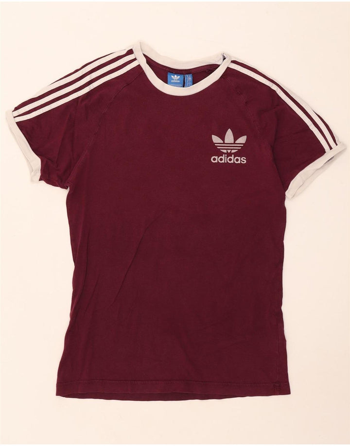 Adidas T-Shirt Homme Top Coton Bordeaux Moyen