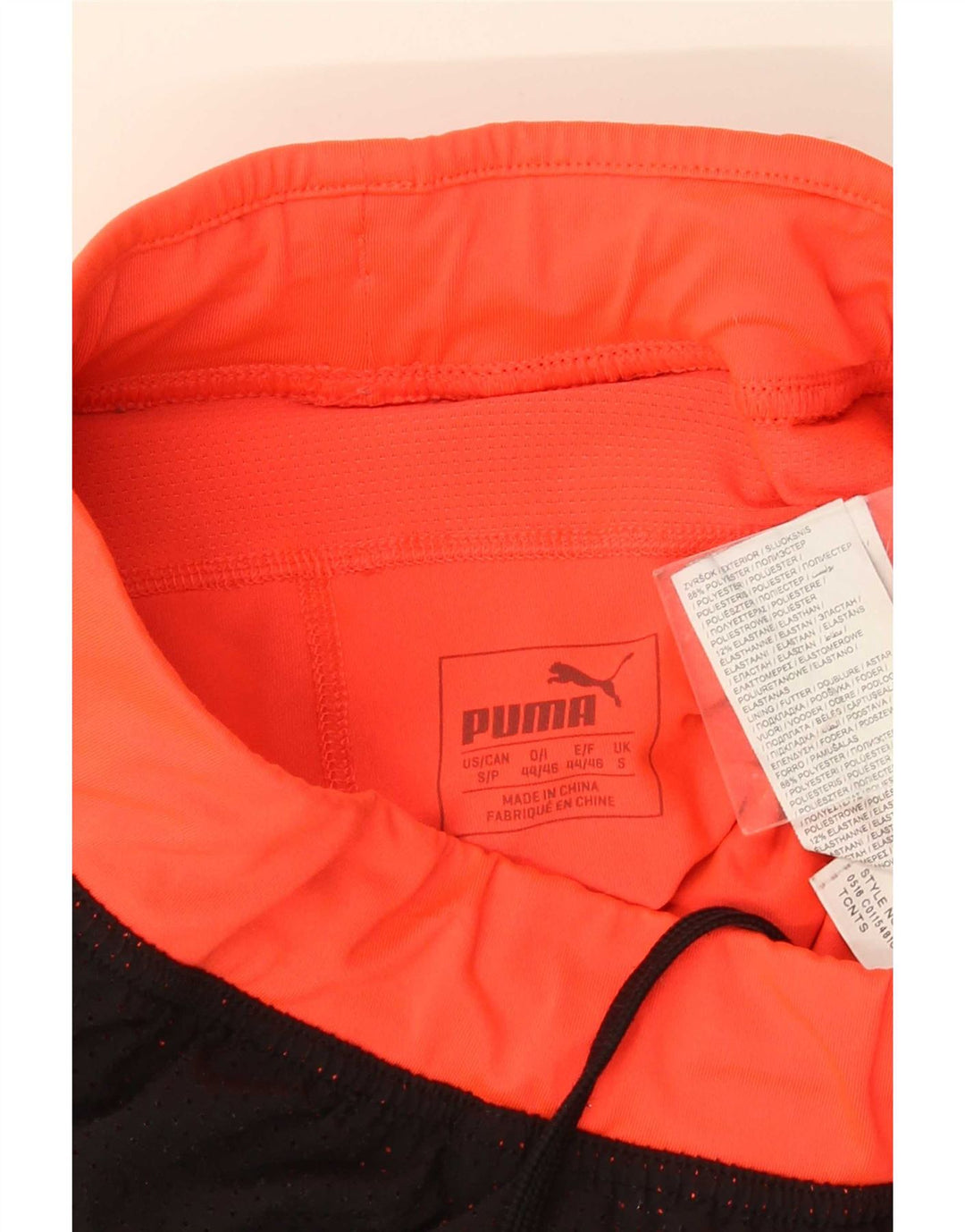 Puma Short de Sport Homme Petit Noir Polyester Colorblock