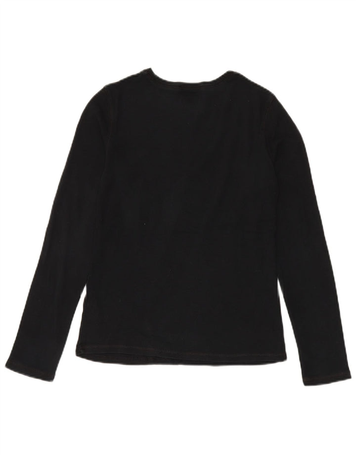 Marks & Spencer Haut à manches longues pour femme UK 8 Small Noir Coton